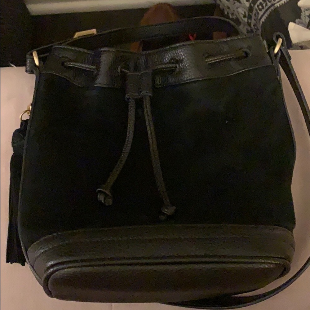 SUEDE BUCKET BAG